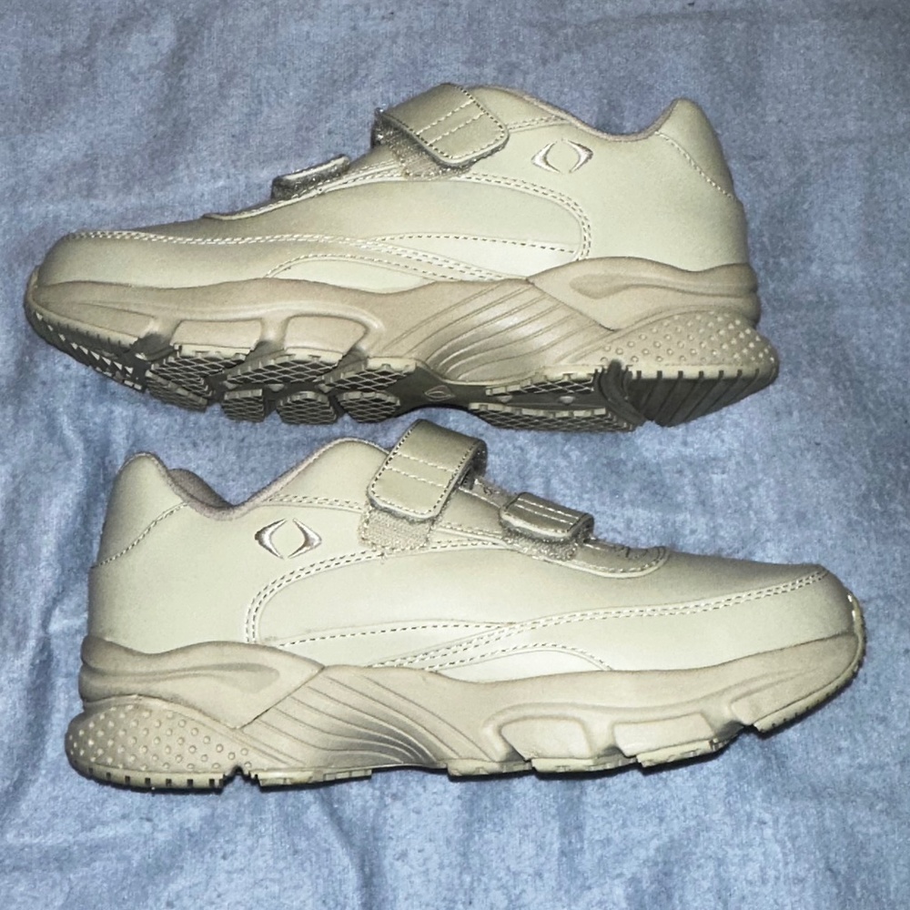 APEX MENS BEIGE 2 STRAP X929 WALKER WALKING SHOE